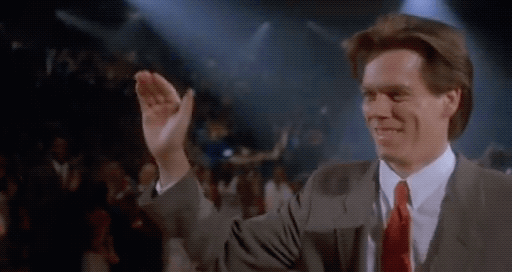 Giphy - High Five Kevin Bacon GIF