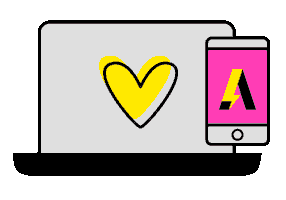 Heart Love Sticker by ceci alvero