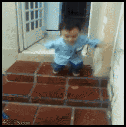 baby middle finger GIF