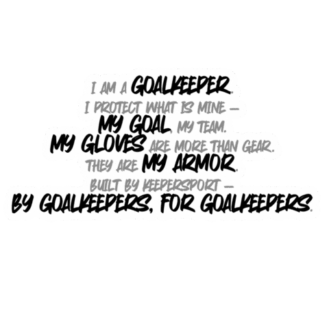 Quote Goalkeeper Sticker by KEEPERsport