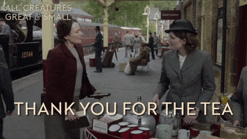 Tea Time Thank You GIF by All Creatures Great And Small