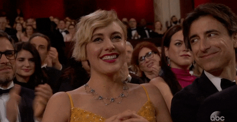 Greta Gerwig Oscars GIF by The Academy Awards - Find & Share on GIPHY