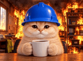 Stressed Cat GIF by Basecat