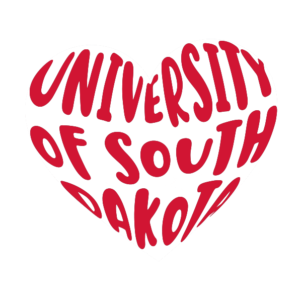 South Dakota Coyotes Sticker by University of South Dakota