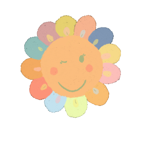 Rainbow Flower Sticker