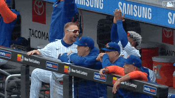 Baseball Laughing GIF by New York Mets