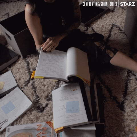 Studying True Crime GIF by STARZ