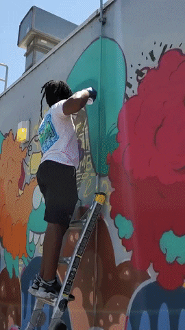 Step Back Street Art GIF by SSLA Mural Festival 2021