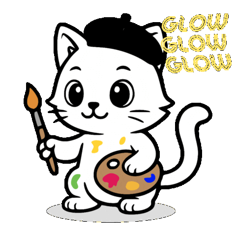 Cat Glow Sticker
