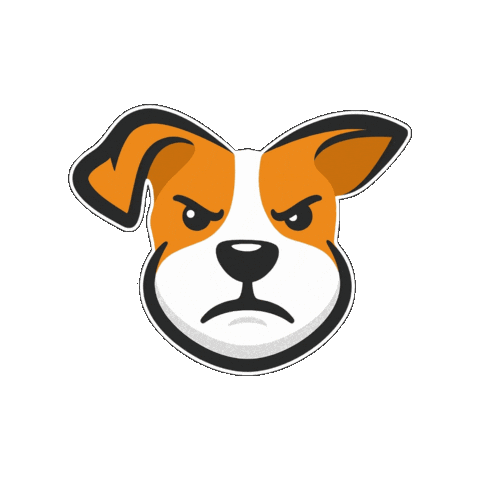 Angry Dog Sticker by Lero Lero