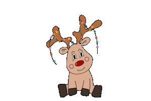 Christmas Reindeer Sticker
