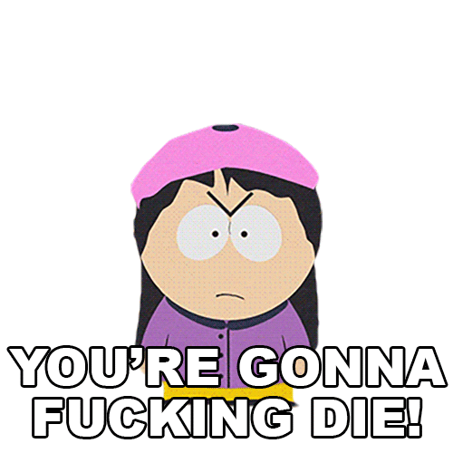 Youre Gonna Die Wendy Testaburger Sticker by South Park