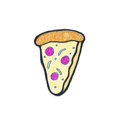Pizza Cheese Sticker by gonchihouses