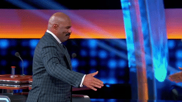 happy celebrity family feud GIF by ABC Network