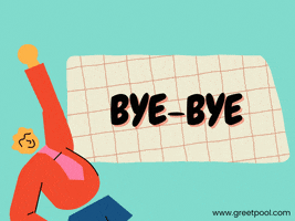 Bye Bye Goodbye GIF by GreetPool