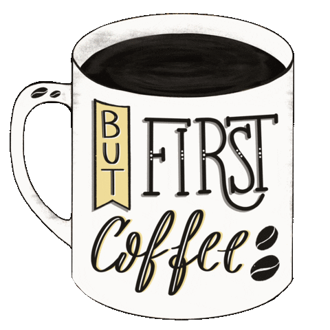 Coffee Morning Sticker