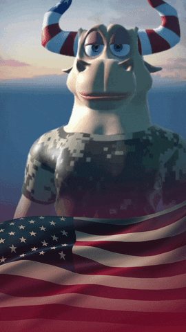 4Th Of July 3D GIF by Bulls & Apes Project