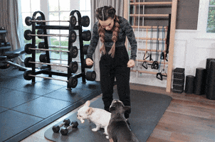 Flexing Work Out GIF by Rosanna Pansino
