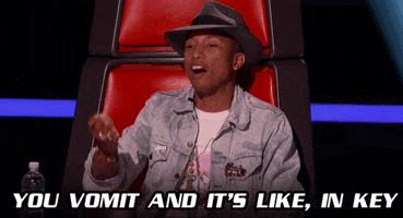 you understand what he's trying to say - right? pharrell williams GIF by The Voice