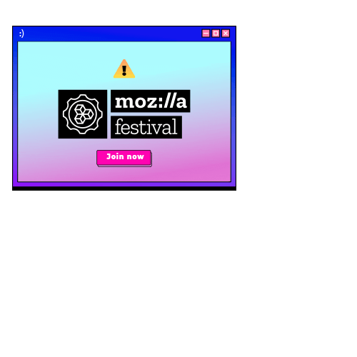 Glitch Festival Sticker by Mozilla