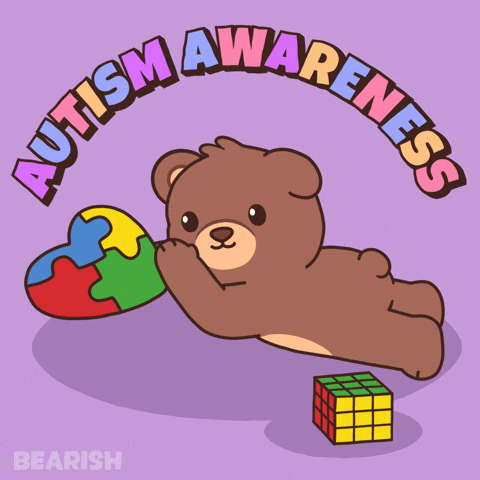 Teddy Bear Rainbow GIF by BEARISH
