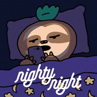 Tired Good Night GIF by GIPHY Studios Originals