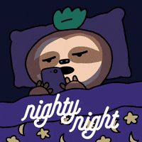 Tired Good Night GIF by giphystudios2021
