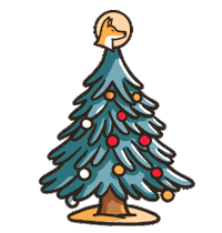 Christmas Tree Sticker by Life In Treetop for iOS & Android