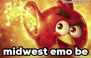 Angry Bird Emo GIF