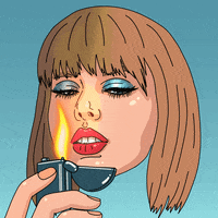 Taylor Swift Fire GIF by Bianca Bosso