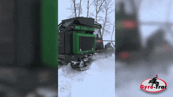 gyrotrac snow forestry snow plow mulcher GIF