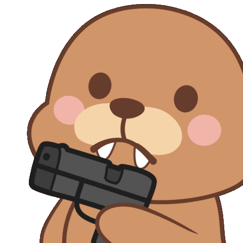 Angry Pew Pew Sticker by WagyuBrands