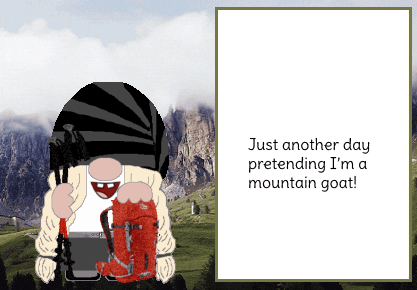 mountain-goating meme gif
