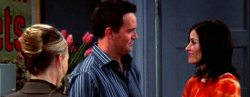 Matthew Perry Kiss GIF - Find & Share on GIPHY