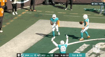 Miami Dolphins Swimming GIF by NFL