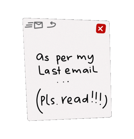 As Per My Last Email' Sticker