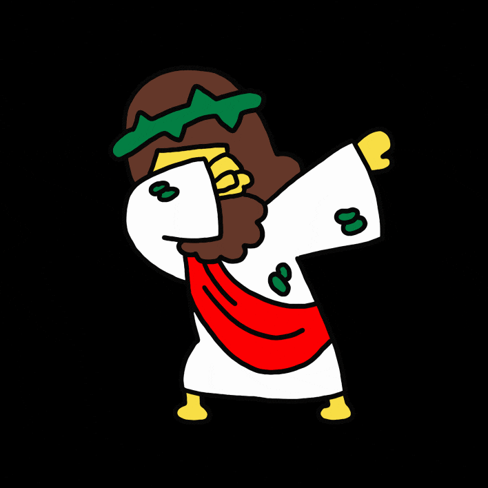 Jesus Dab GIF by Pinned Pins