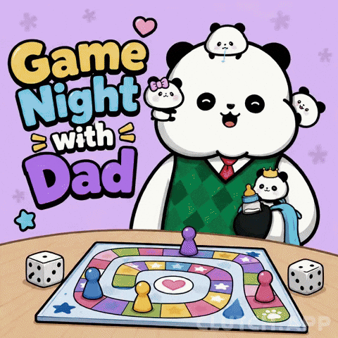 Fathers Day Play GIF by Kanpai Pandas