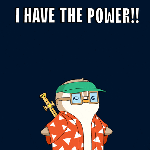In Charge Power GIF by Pudgy Penguins