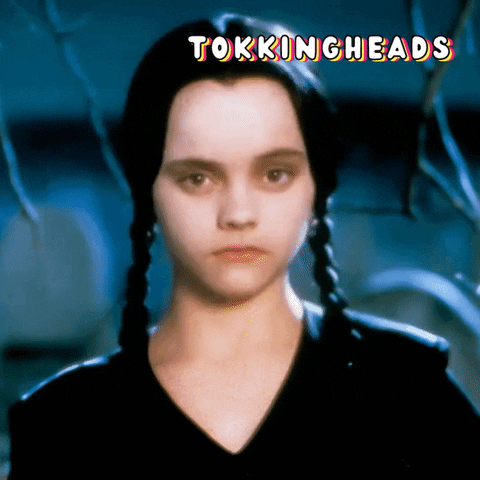 Wednesday Addams Reaction GIF by Tokkingheads