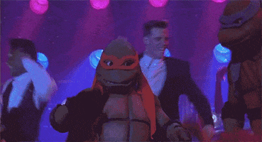 teenage mutant ninja turtles dancing GIF