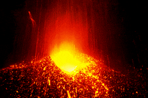 volcano eruption GIF
