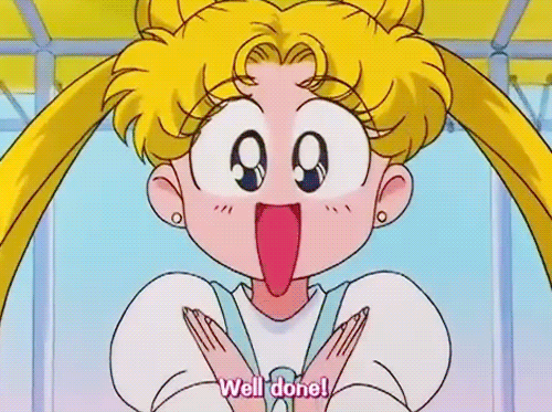 sailor moon good job GIF