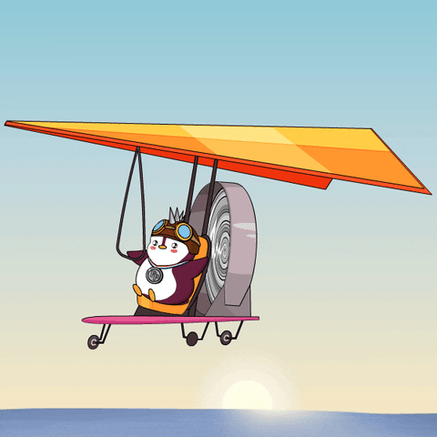 Flying Road Trip GIF by Pudgy Penguins