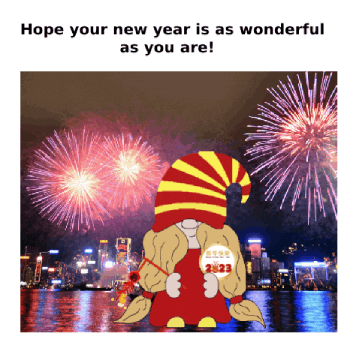 Chinese New Year Gnome GIF