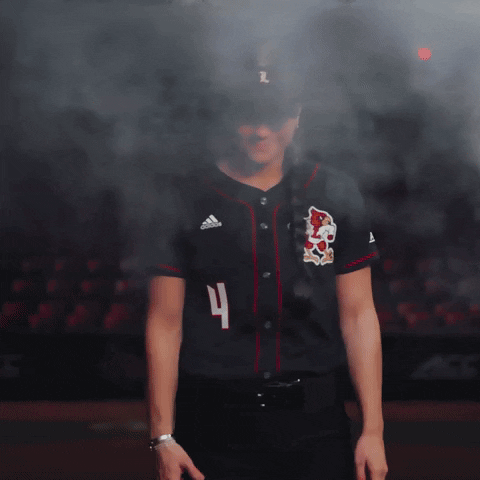 Dab Softball GIF by Louisville Cardinals