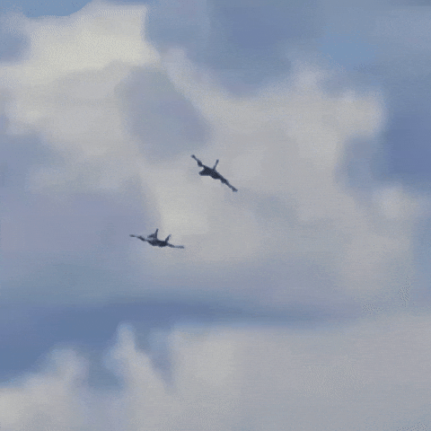 Flying Fighter Jet GIF