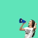 Megaphone Fight Climate Change live action