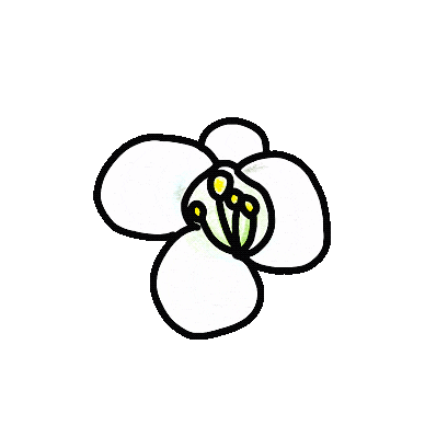 Happy Flower Sticker by ROSYLUCE