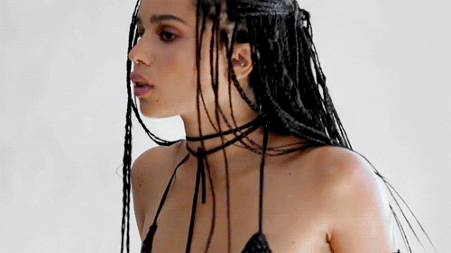 zoe kravitz model GIF
